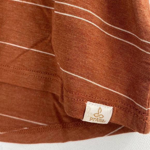 (A4c) prAna Copper Heather Stripe Foundation Pocket Scoop Neck Tank, Size S, NWT - Picture 9 of 10